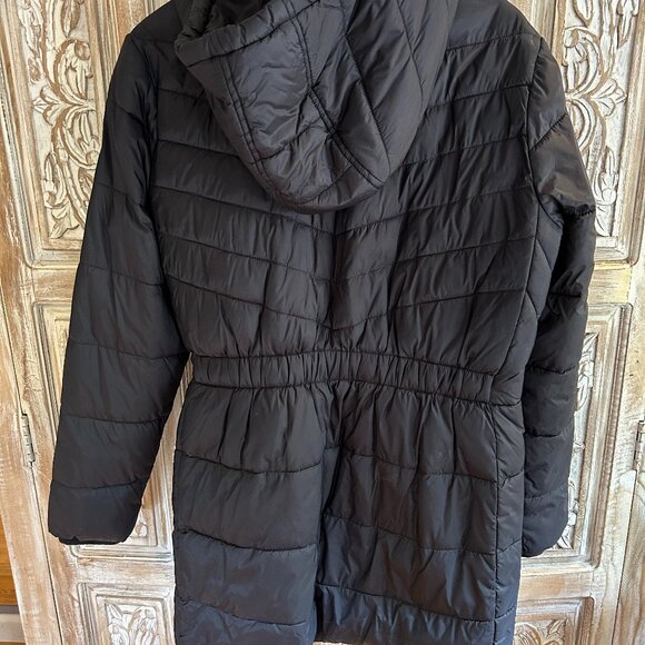 Women's Black Winter Jacket with Hood XL - Picture 2 of 6